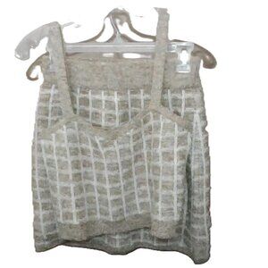 MANGO-M- WOOLY-CROP TOP and MINI SKIRT set